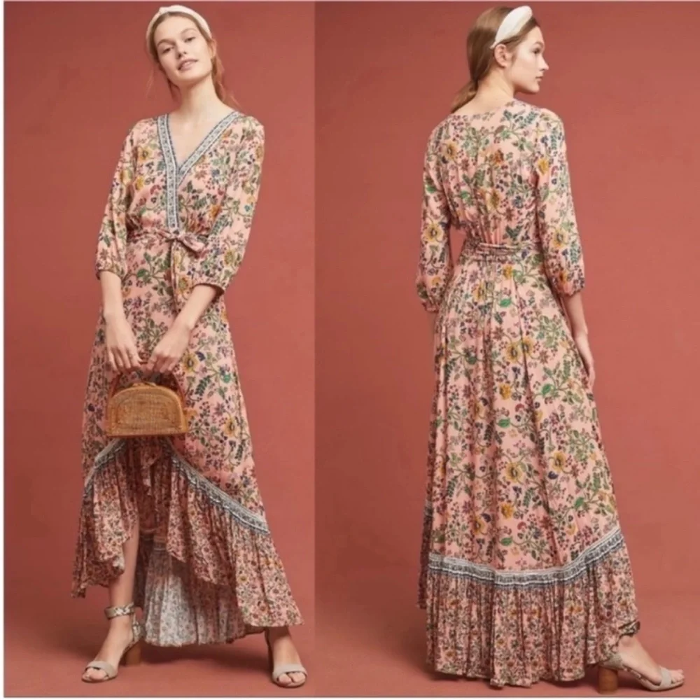FARM Rio Floral Maxi Dress - Pink and Blue - Picture 1 of 13
